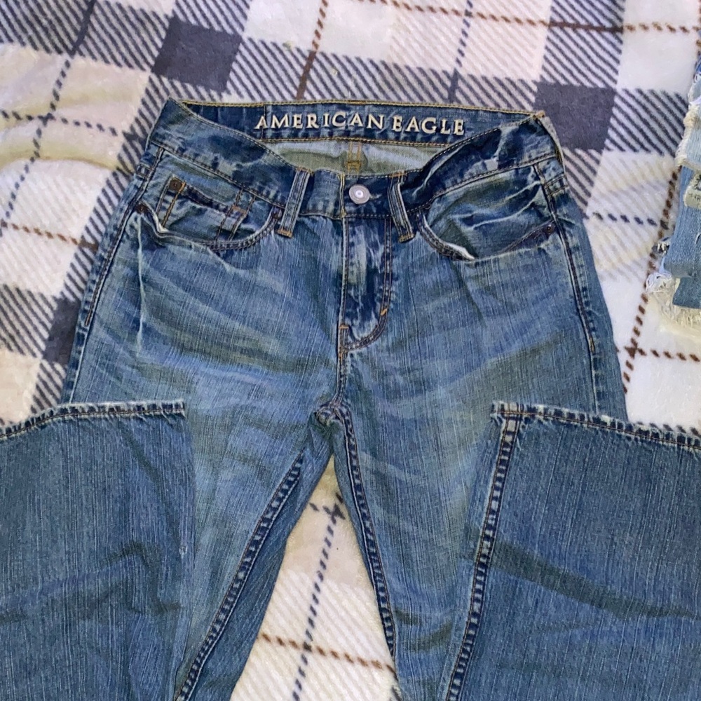 American Eagle Outfitters Women's Classic Blue Boot Cut Jeans